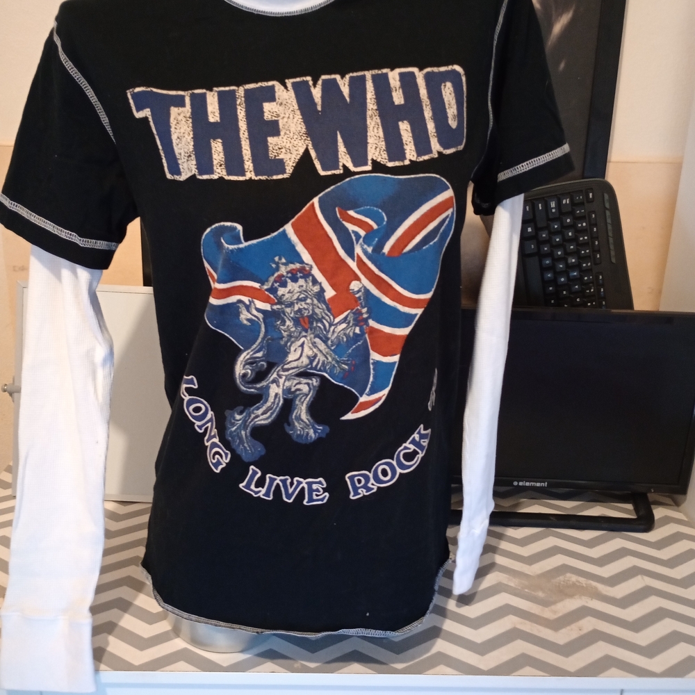 Bravado Black and White The Who Long Sleeve Shirt